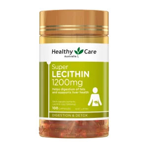 Healthy Care Lecithin 1200mg 100 Capsules